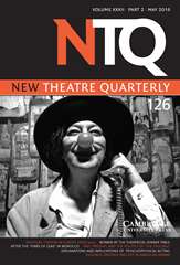 New Theatre Quarterly Cover Page